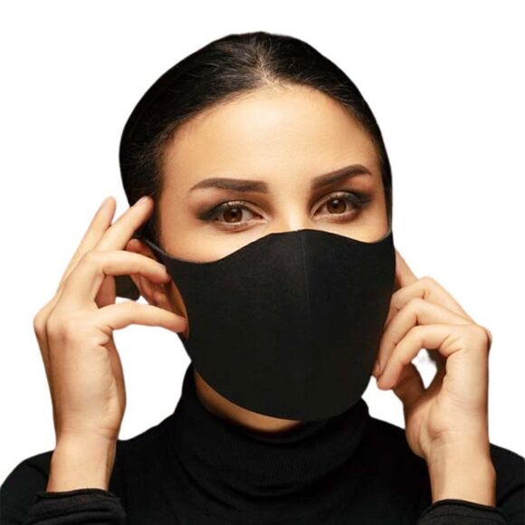 Face Mask Black 3D Adult Unisex - Picture 1 of 4